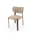 Rumi taupe chair/walnut base