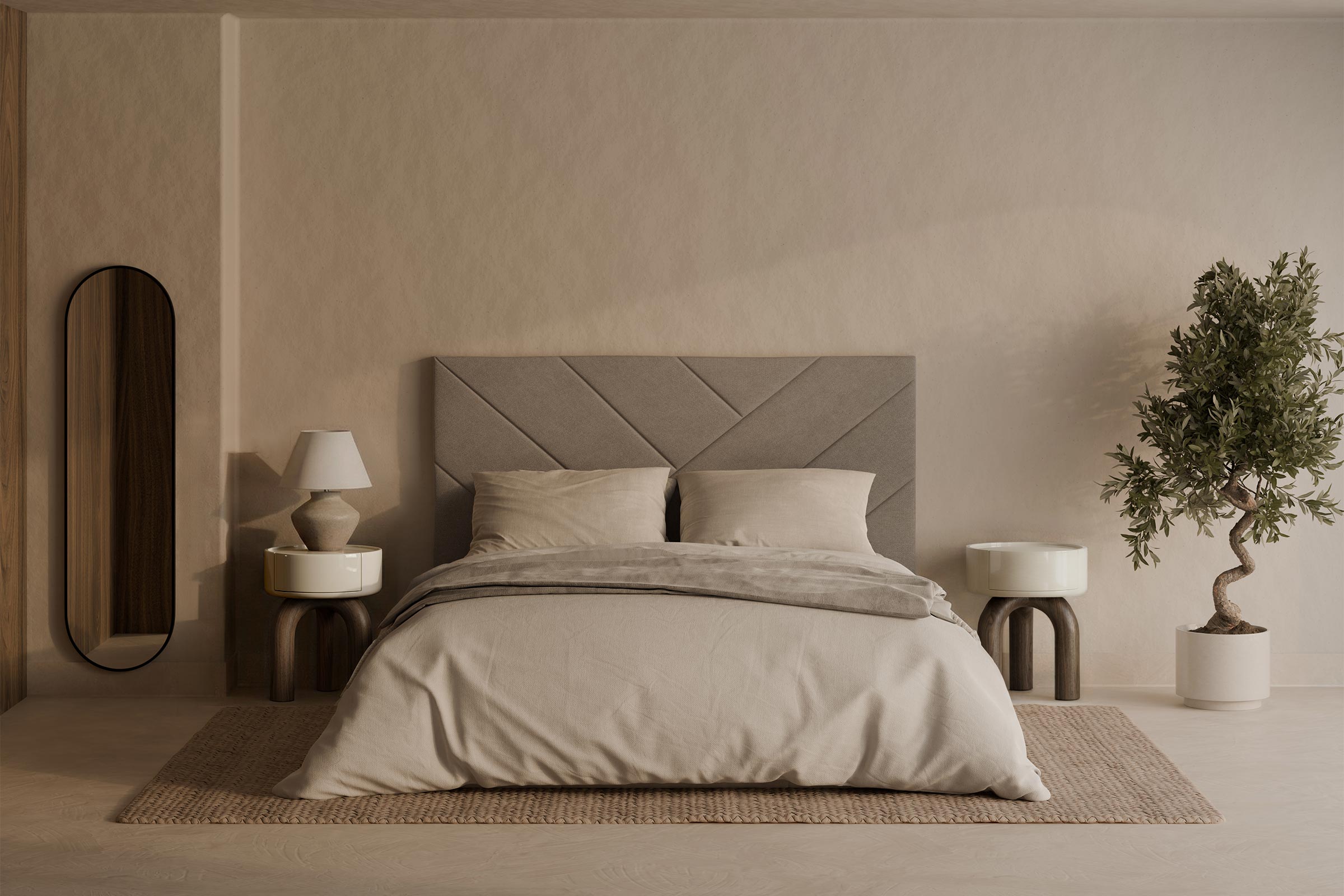 Arnold nightstand walnut-white