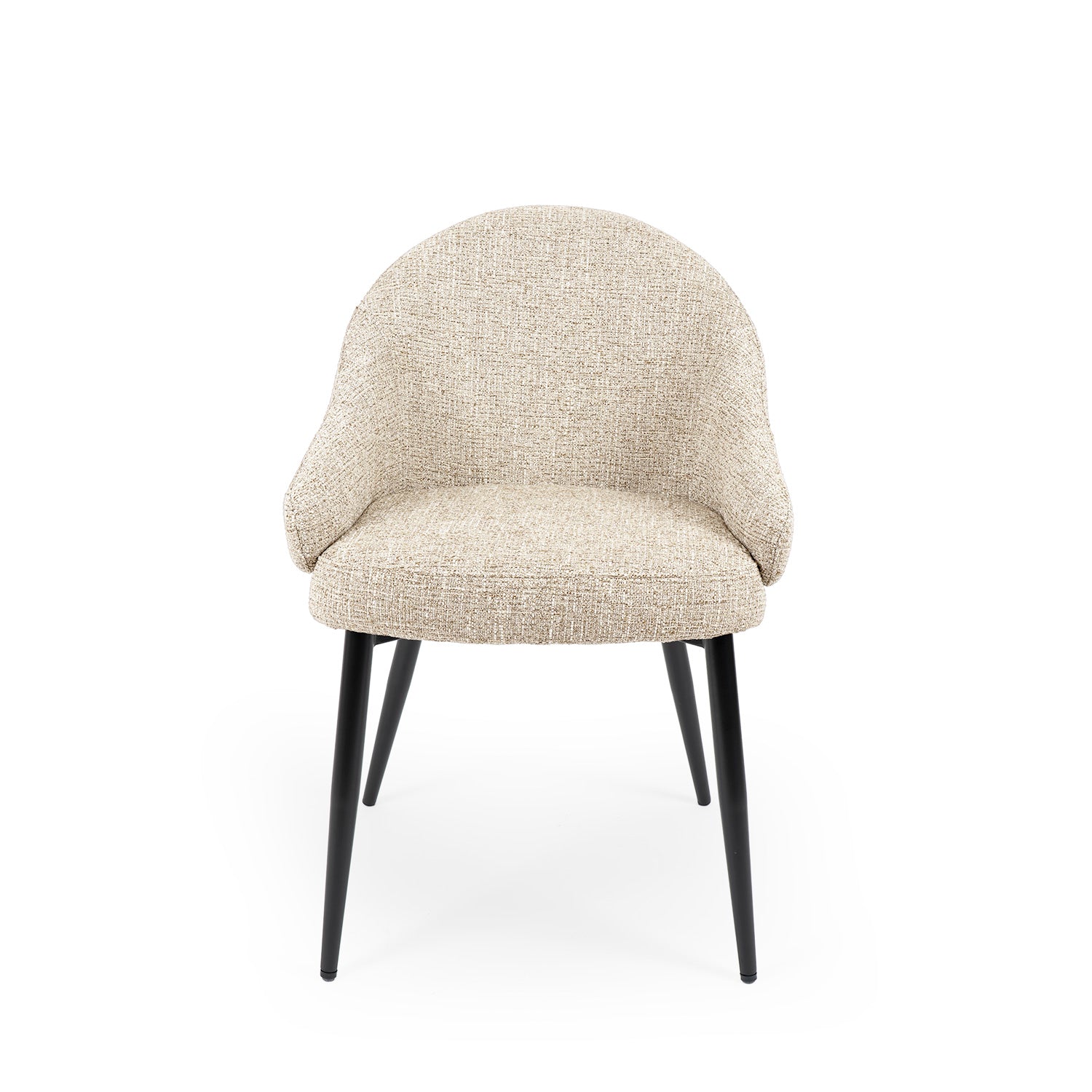Beige Mira chair/ black legs