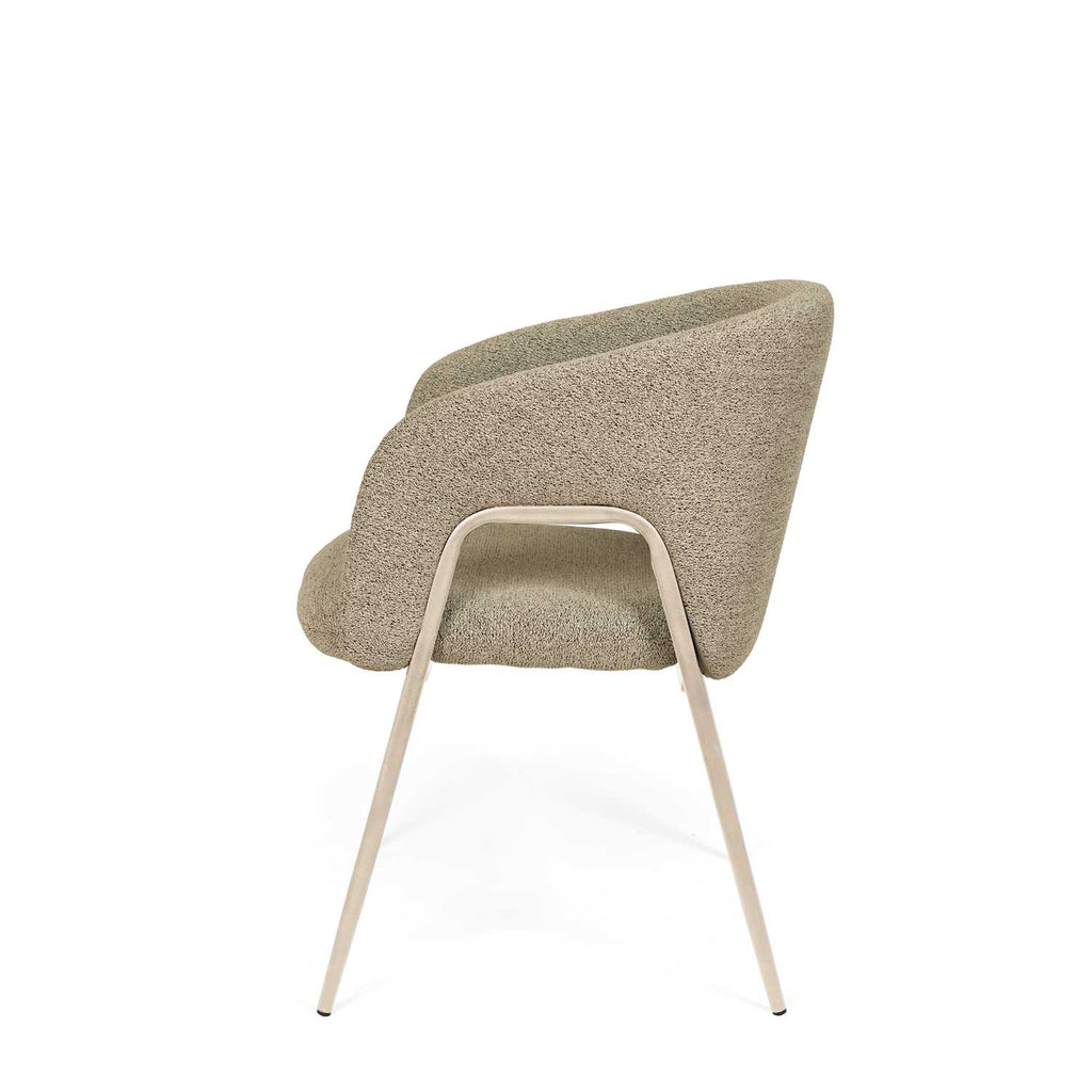 Anneli taupe chair/beige legs