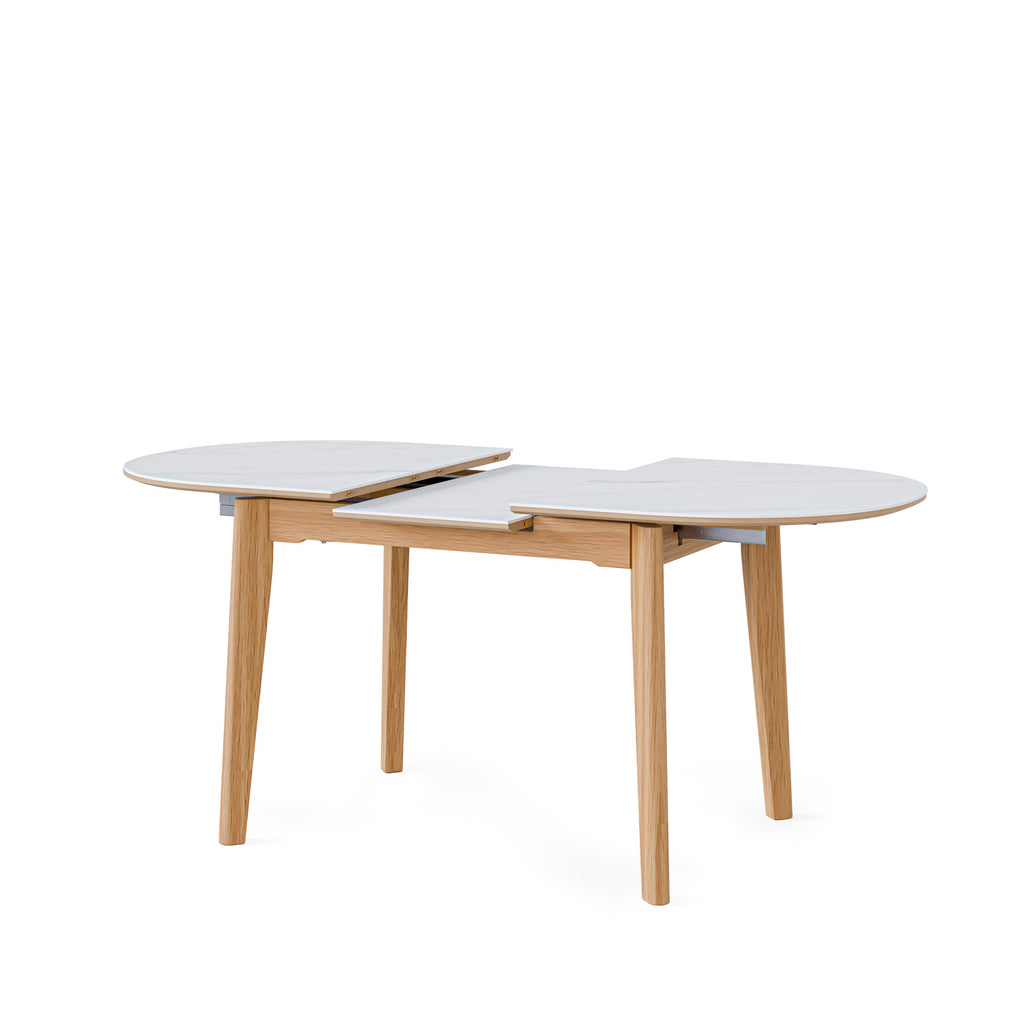 Mesa Velma 140 Extensíveltravertino / Carvalho