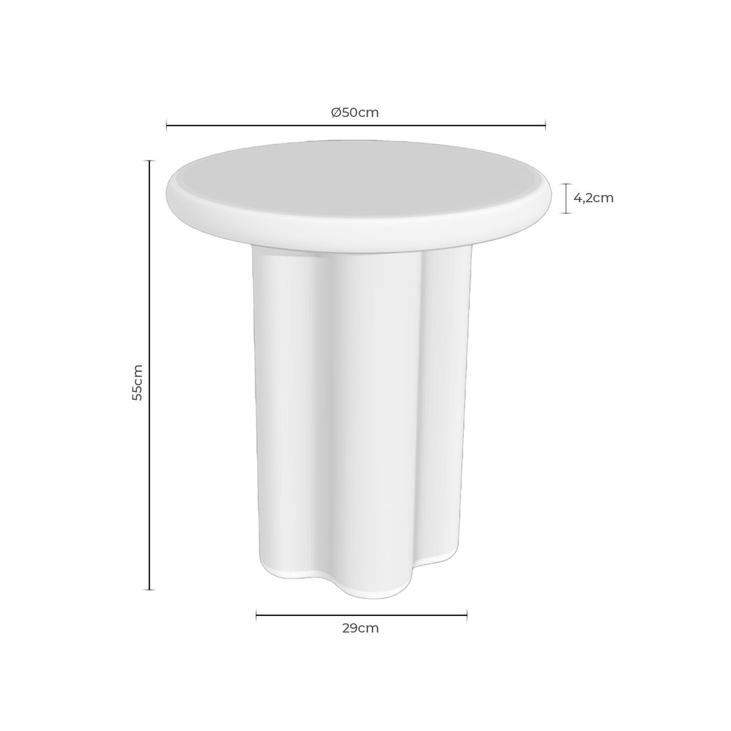 Mesa de Centro em Mármore Travertino Emeric