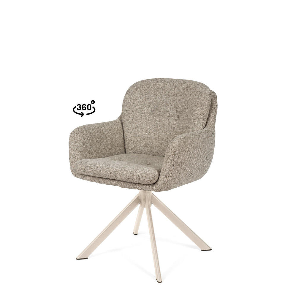 Silvi taupe chair/beige legs