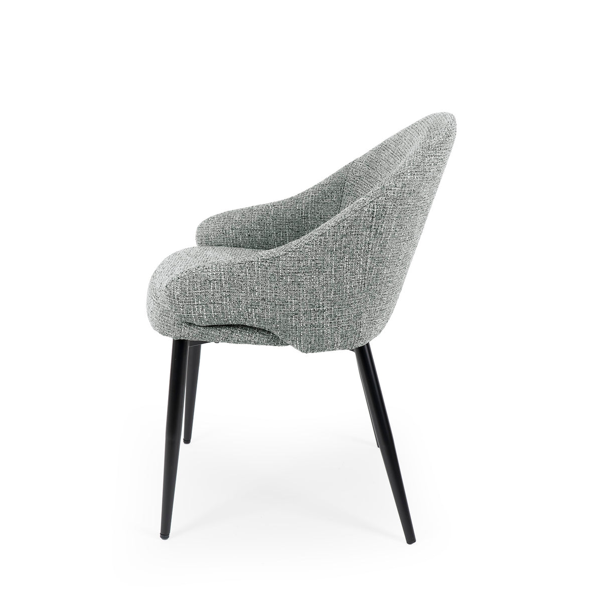 Chair grey Mira / black legs