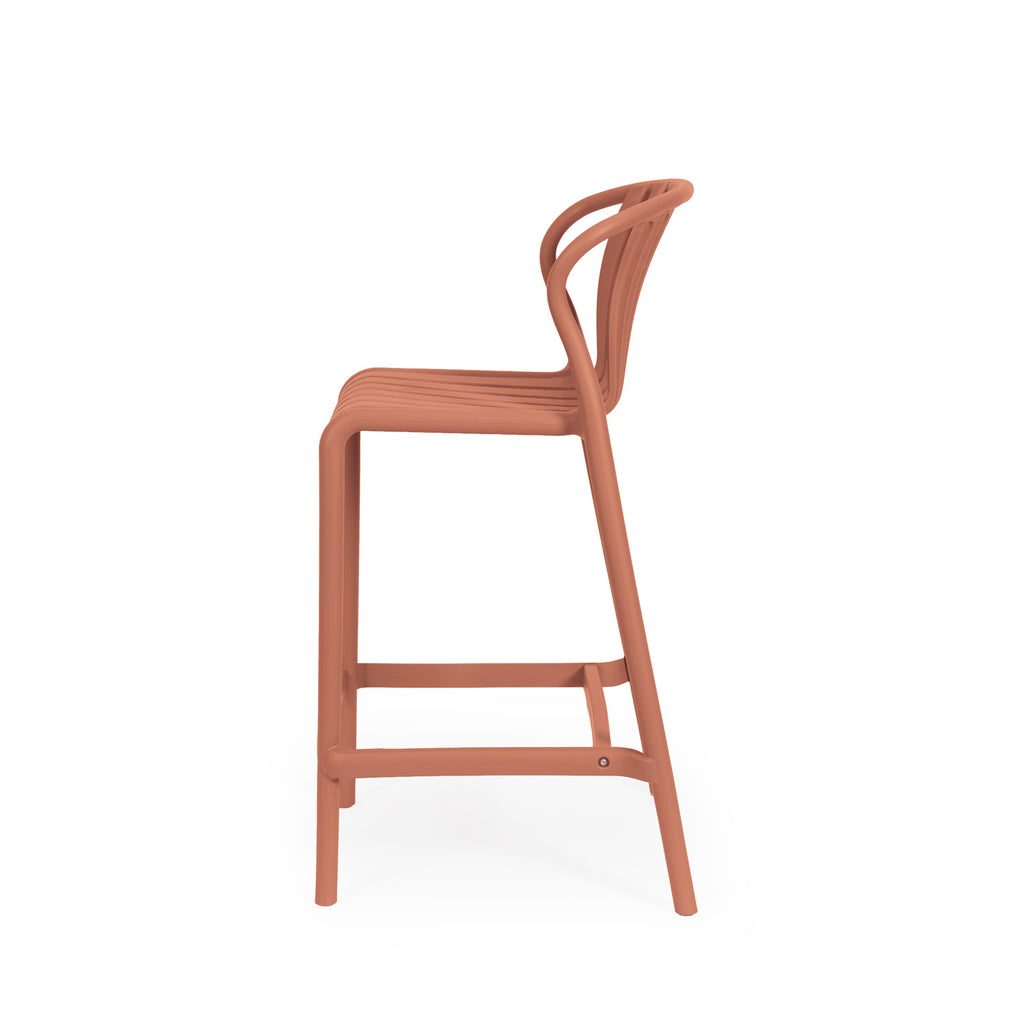 Bastian terracotta stool
