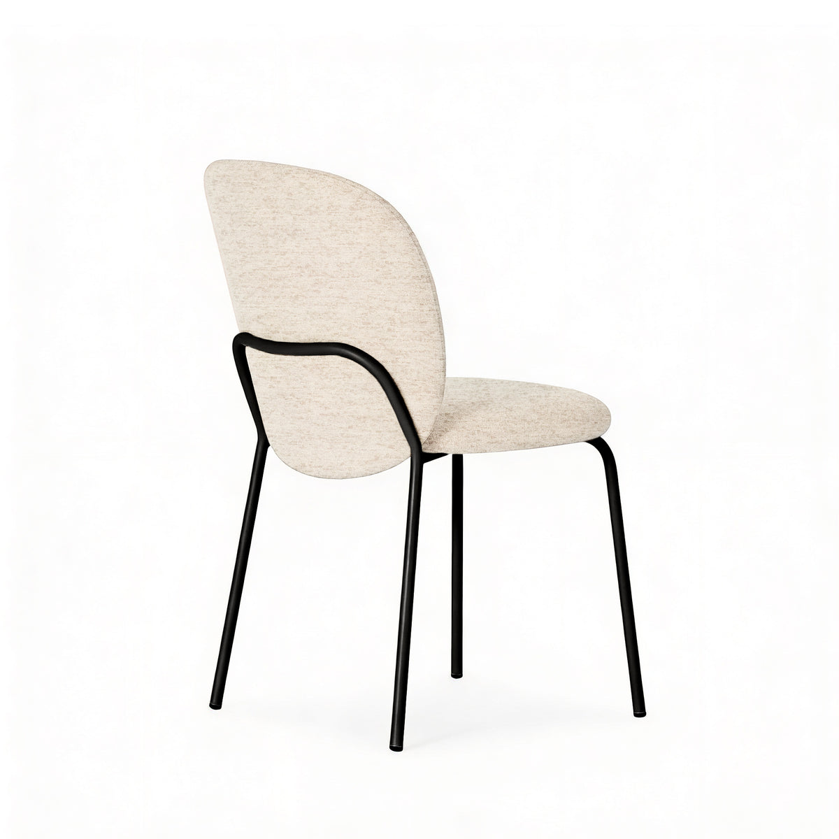 Riona chair beige/black legs