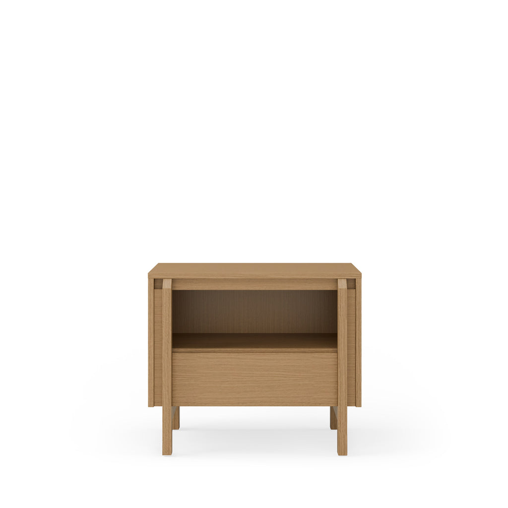 Low table with 1 drawer, 60 pacific oak
