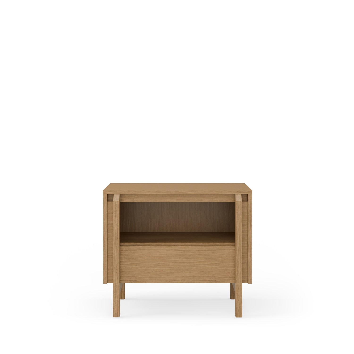 Low table with 1 drawer, 60 pacific oak
