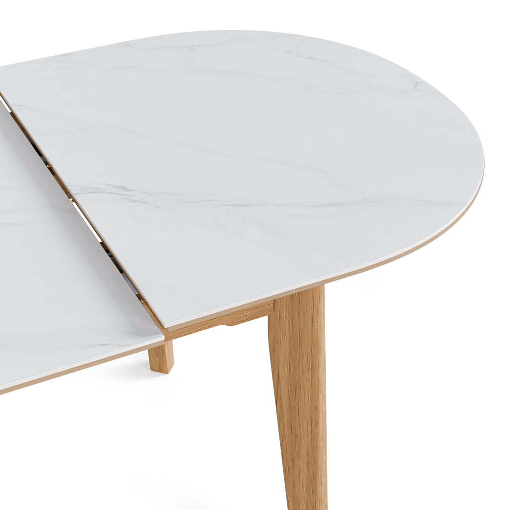 Mesa Velma 140 Extensíveltravertino / Carvalho