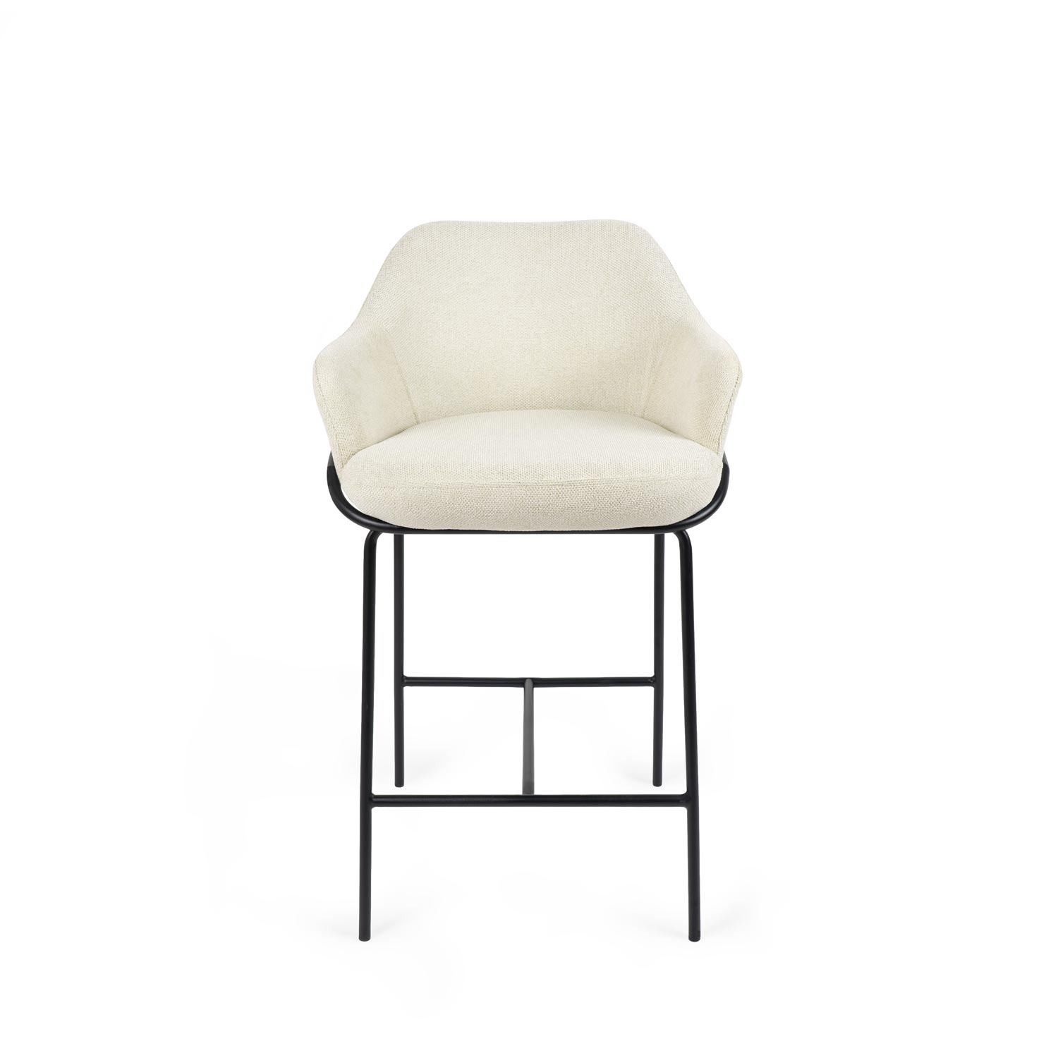 Thomas stool beige/black legs