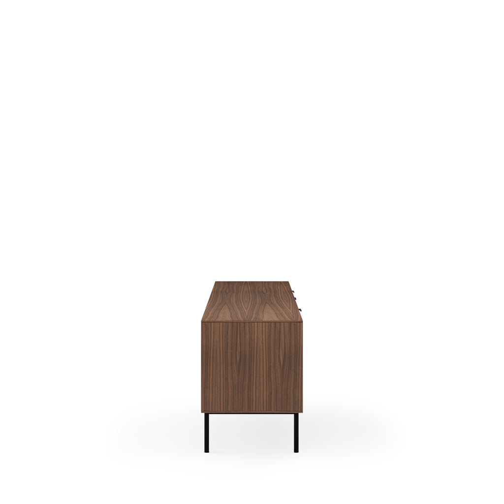 TV cabinet 180cm, walnut, metal legs