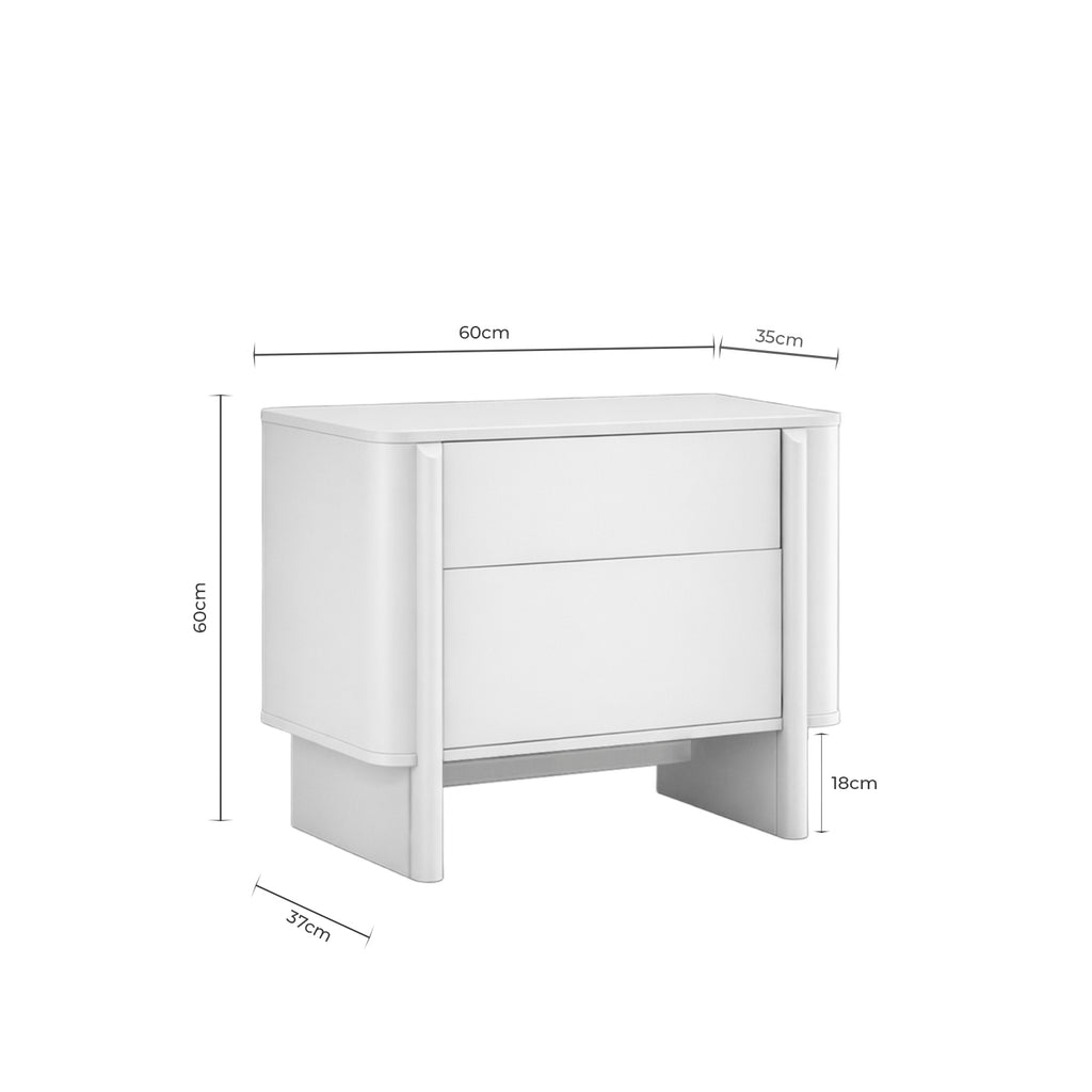 Mesa Sidney 2 Gavetas 60 cm