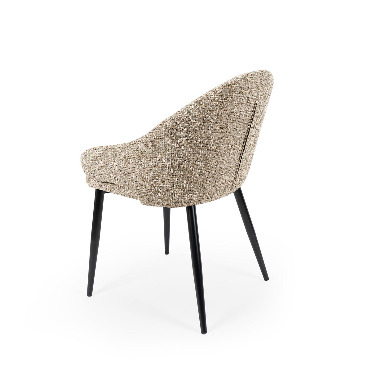 Mira taupe chair/ black legs
