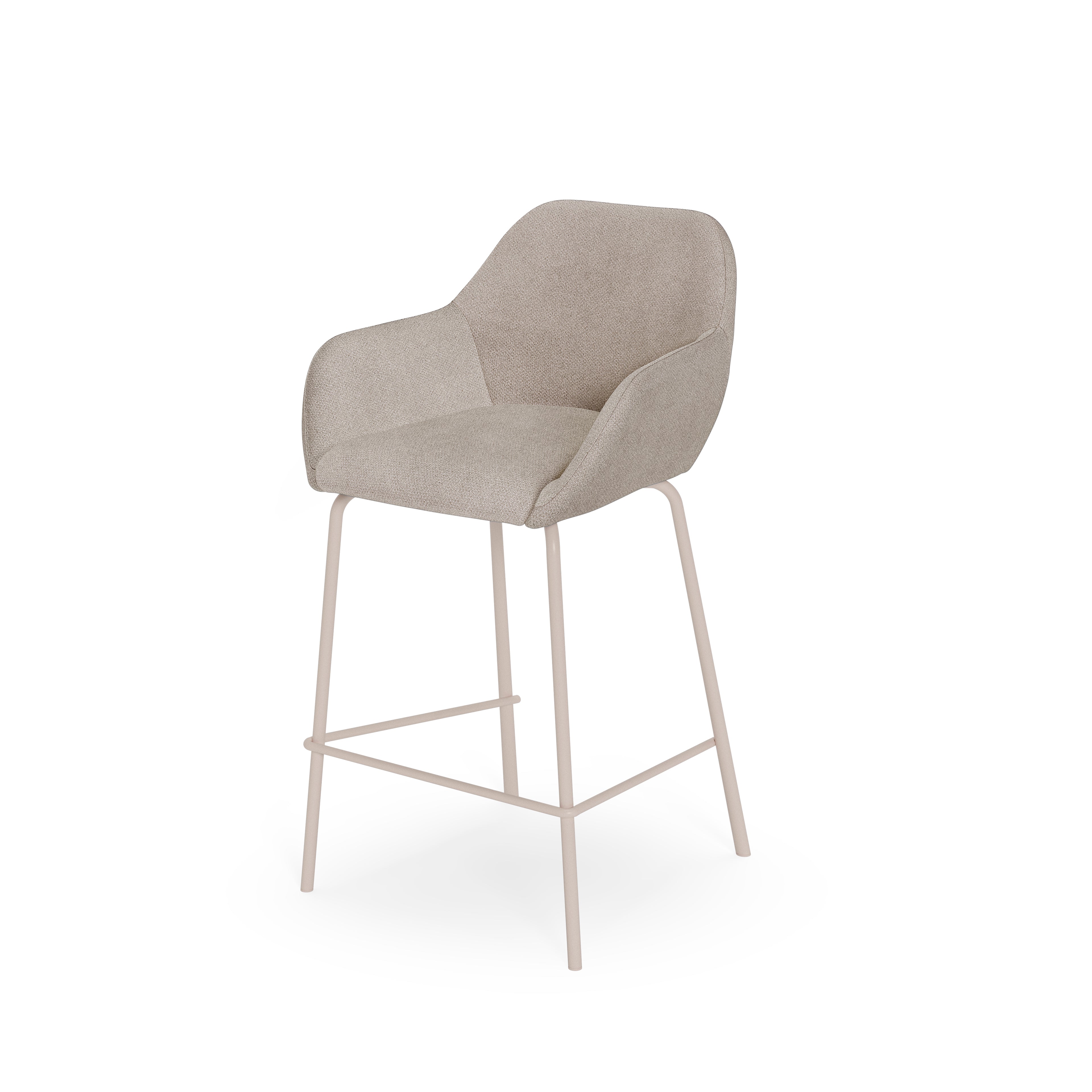Beige jacob stool with beige legs
