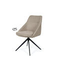 Akira chair taupe/black base