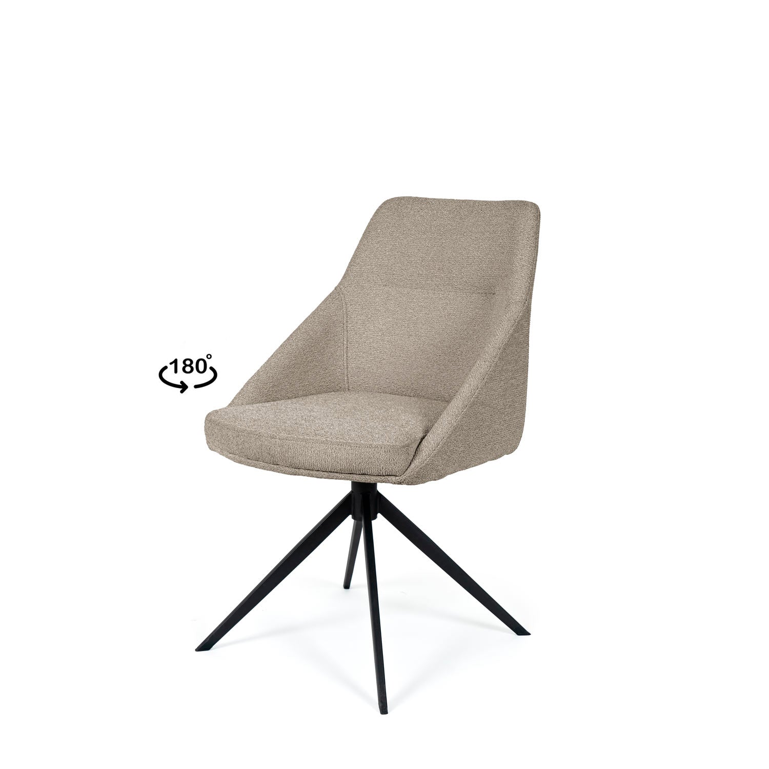 Akira chair taupe/black base