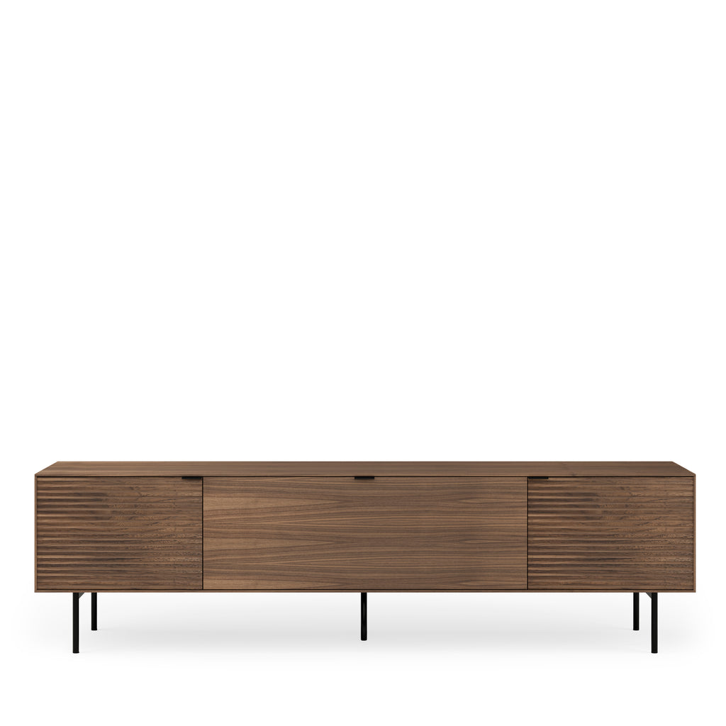 TV cabinet 200 cm Tulsa walnut metal legs