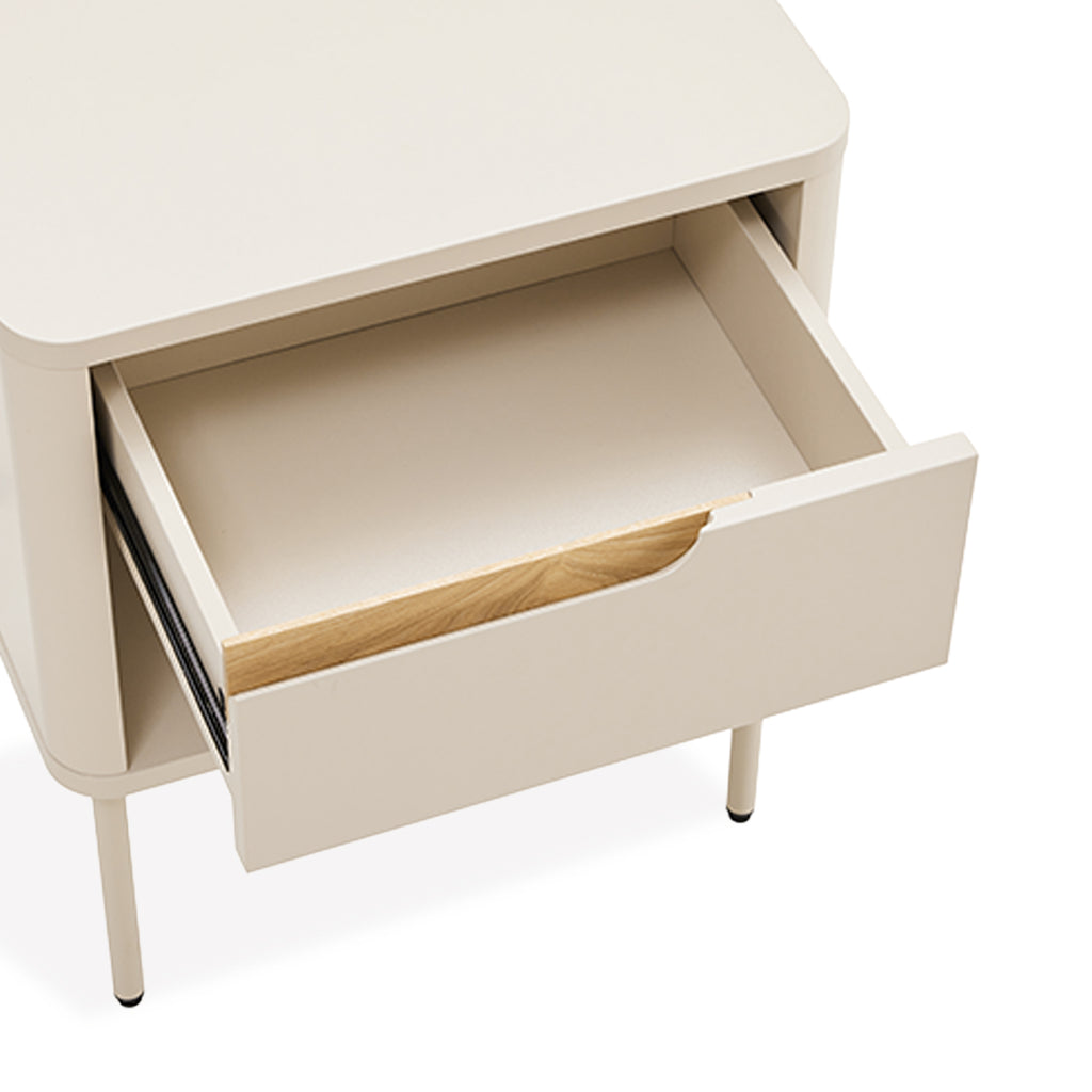 Bergen 1 drawer+hole side table 45 cm