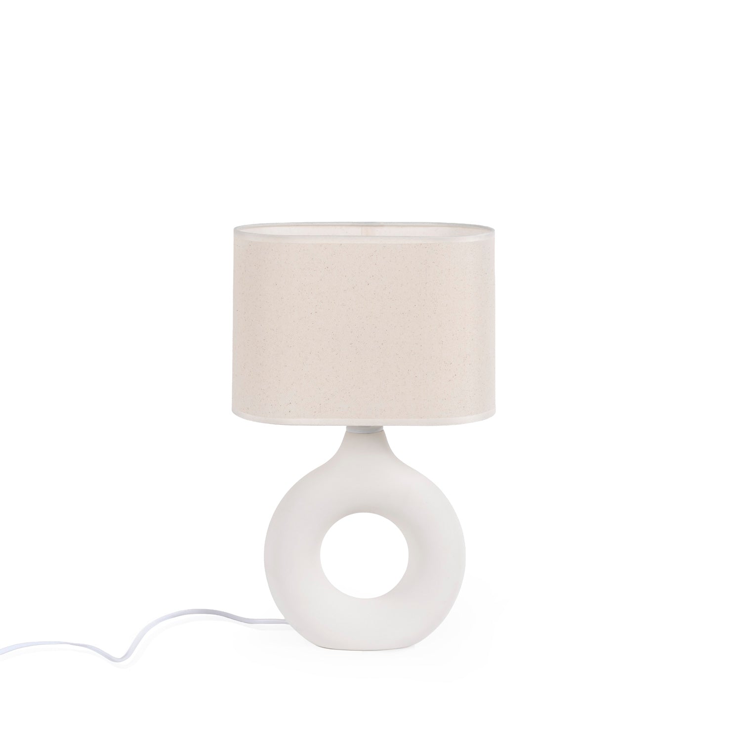Zagra beige desk lamp