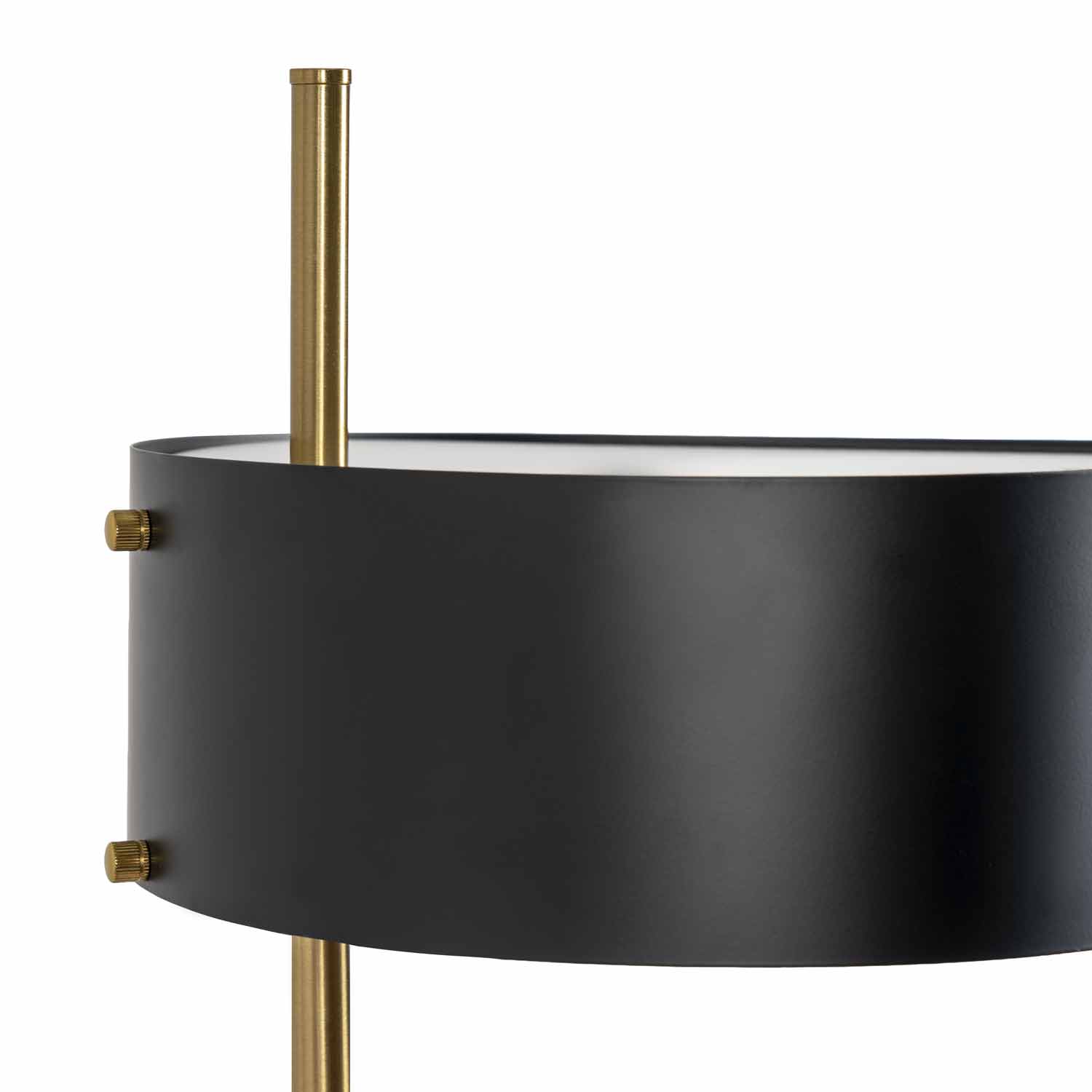 Black singer floor lamp