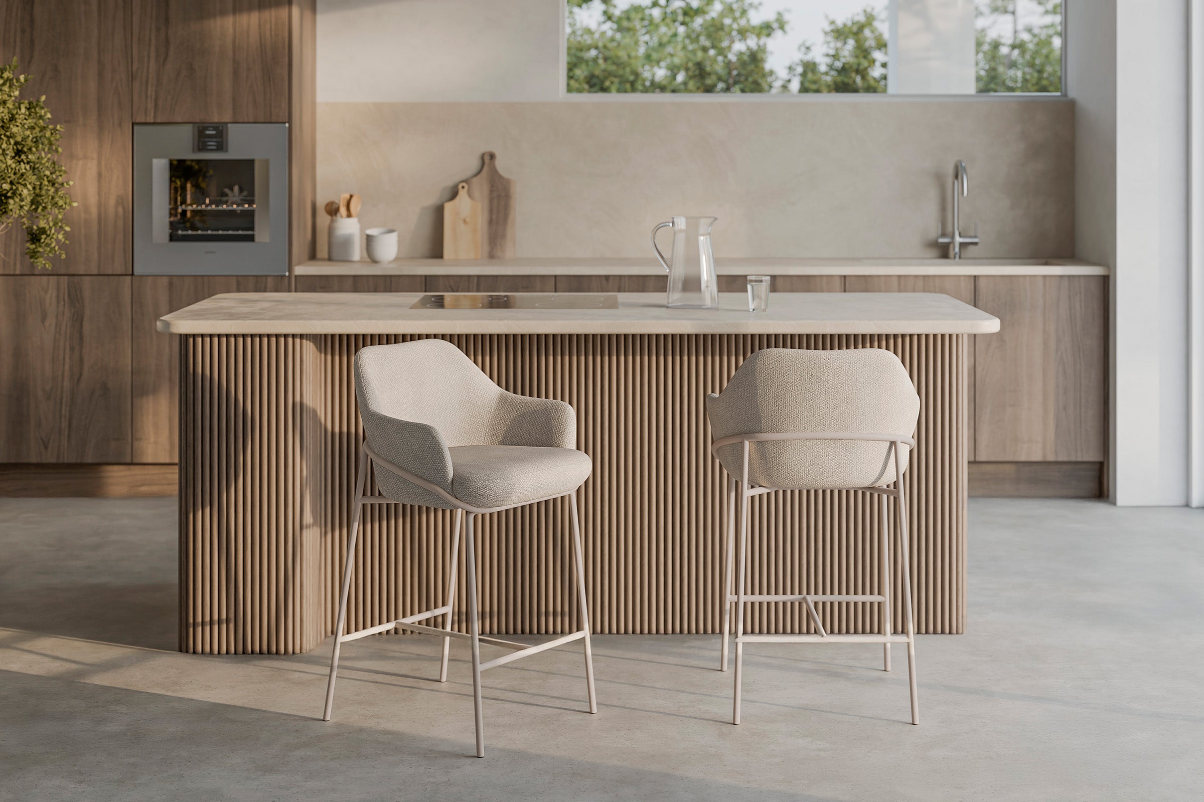 Thomas beige/taupe stool