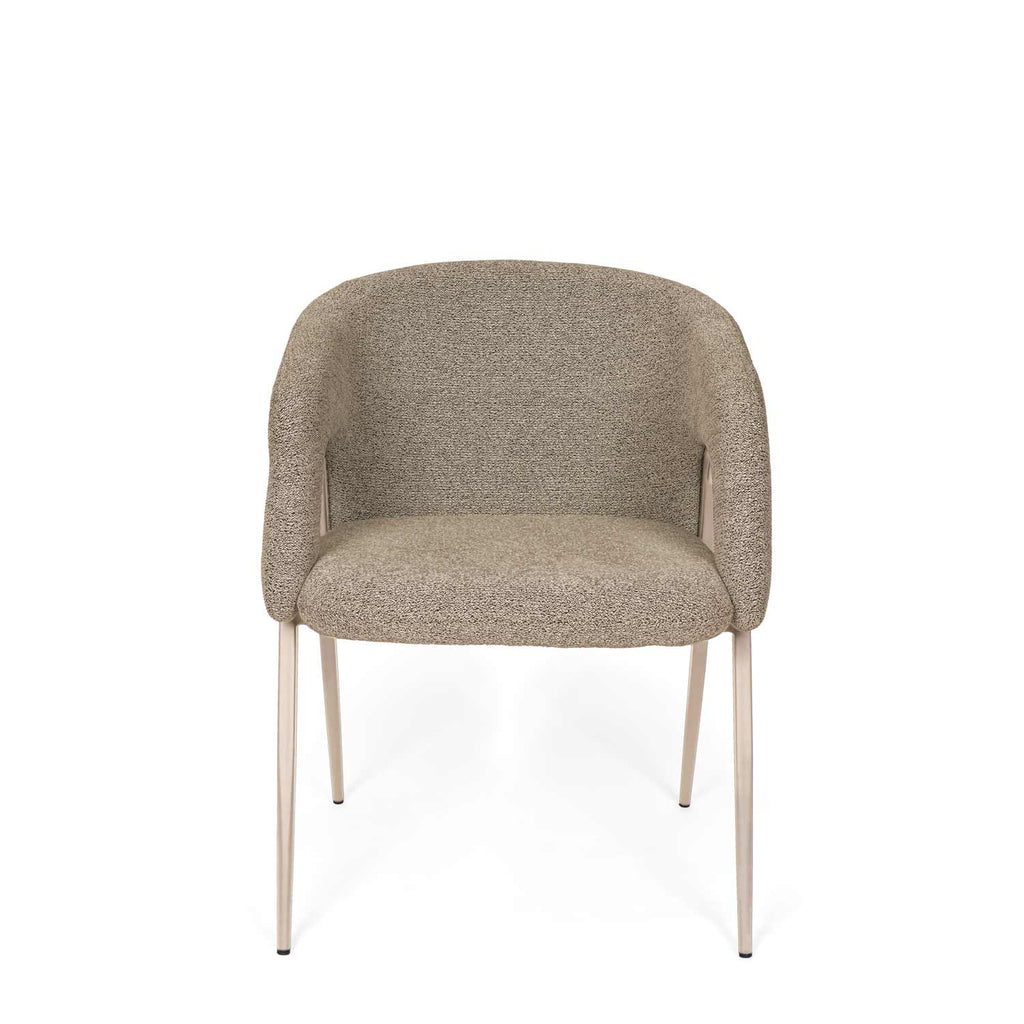 Anneli taupe chair/beige legs