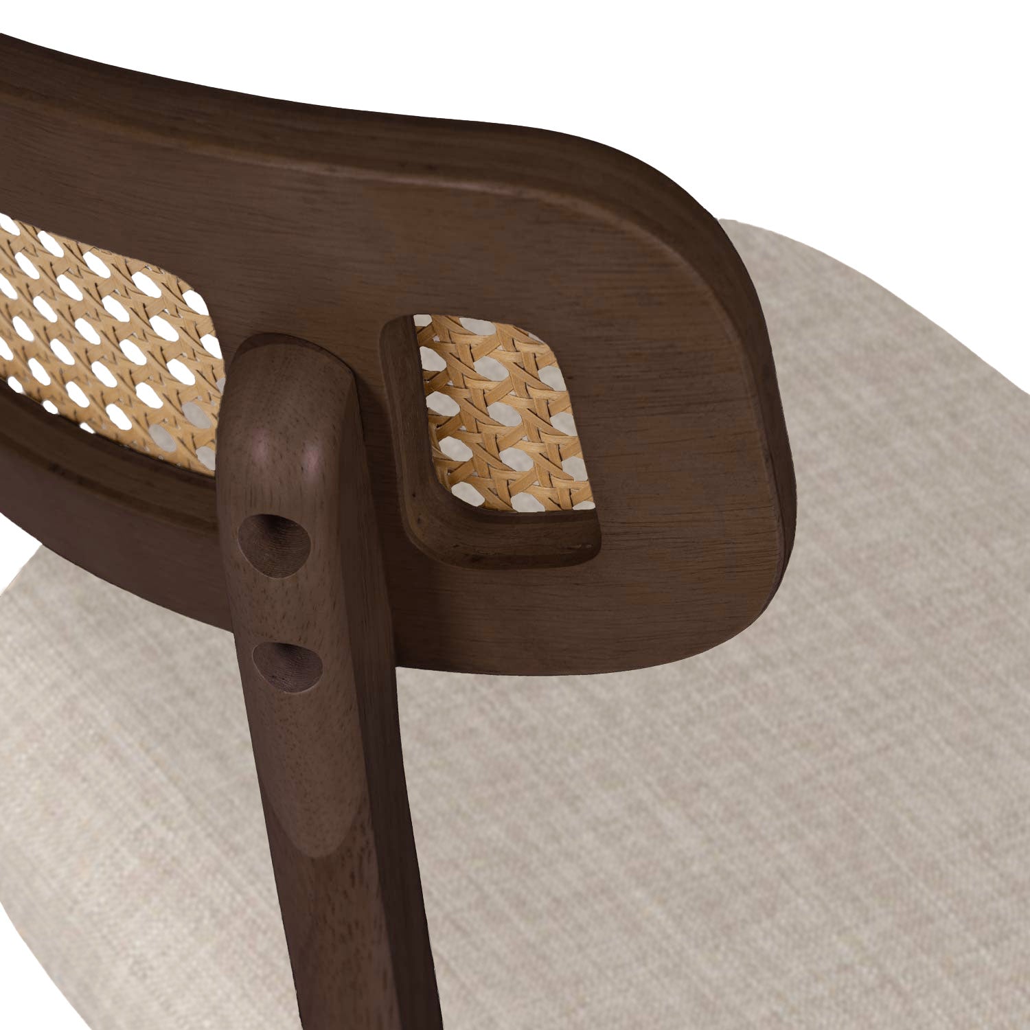 Shirley Nogueira beige chair