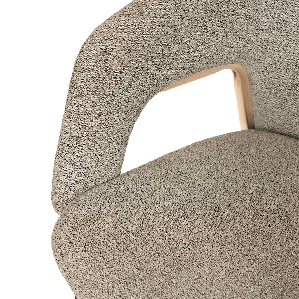 Anneli taupe chair/beige legs