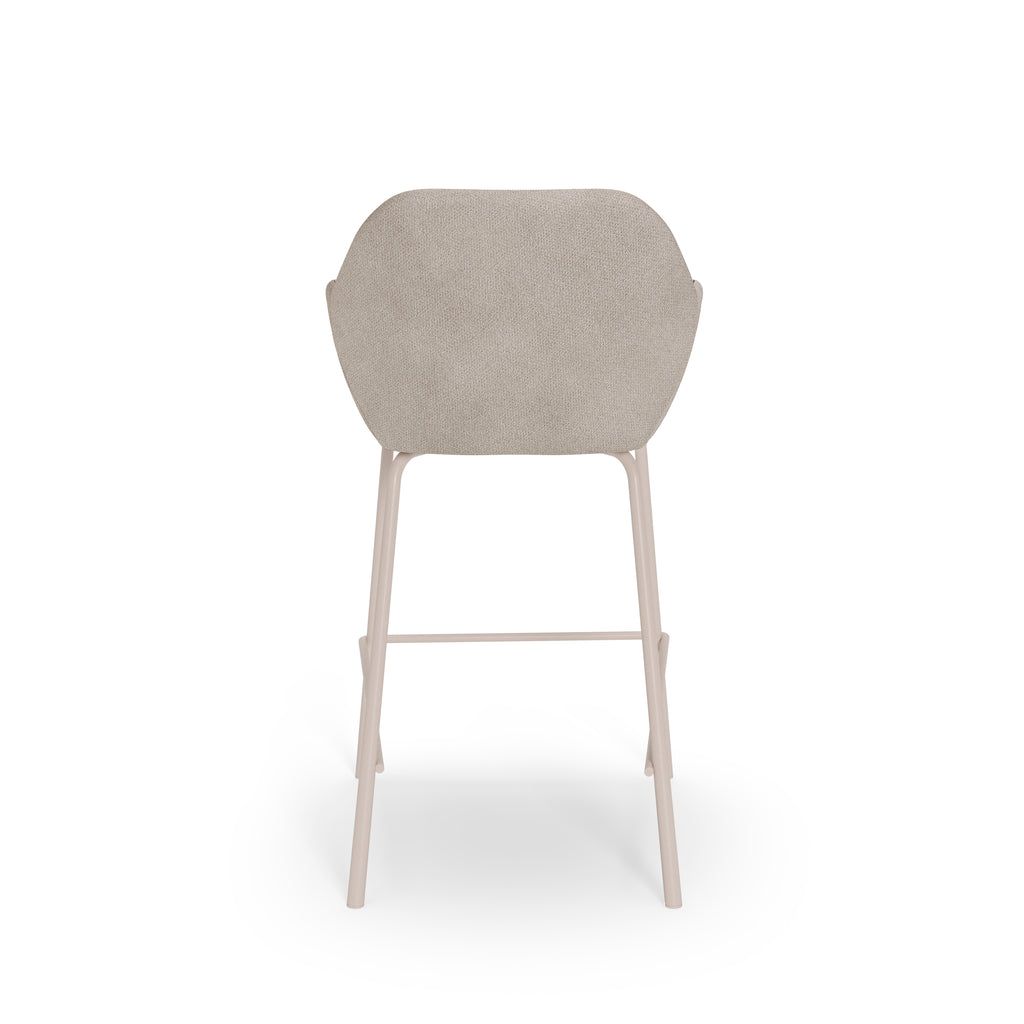 Beige jacob stool with beige legs