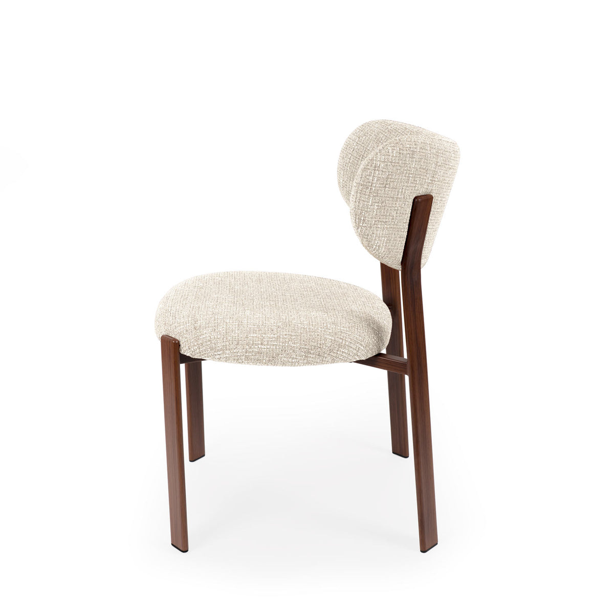 Rumi chair beige/walnut legs