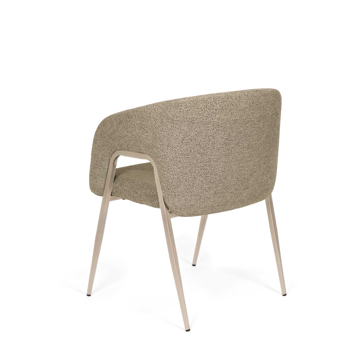 Anneli taupe chair/beige legs