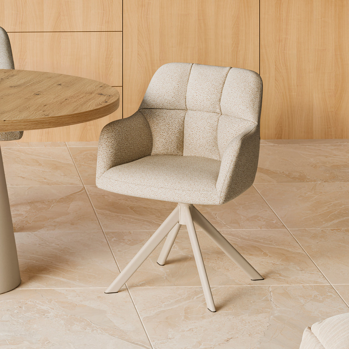 Taimi chair beige/legs beige