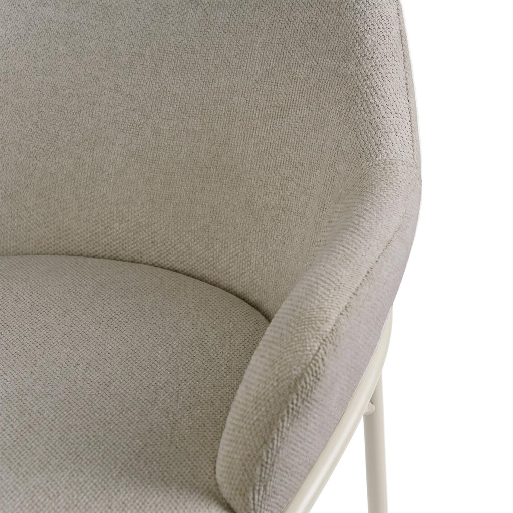 Thomas taupe stool/beige legs