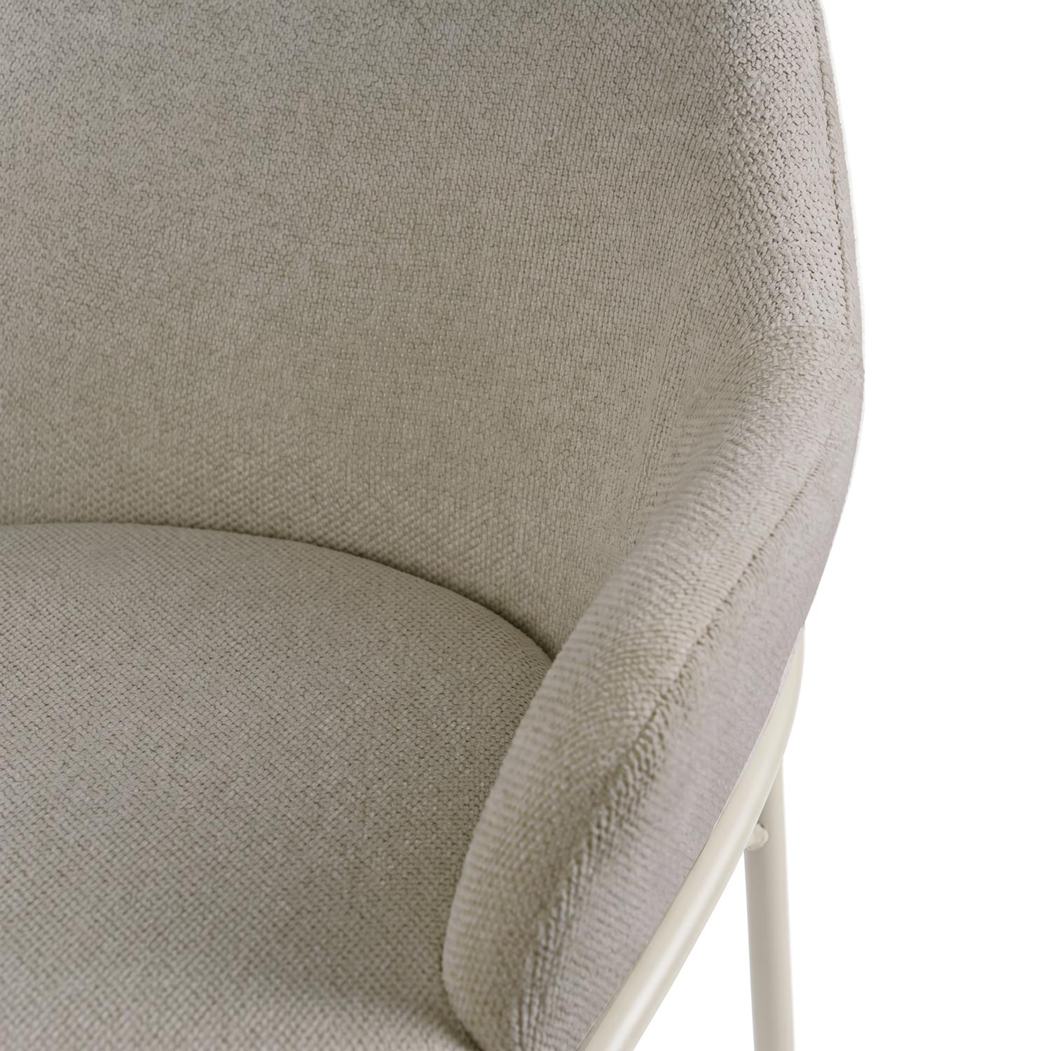 Thomas taupe stool/beige legs