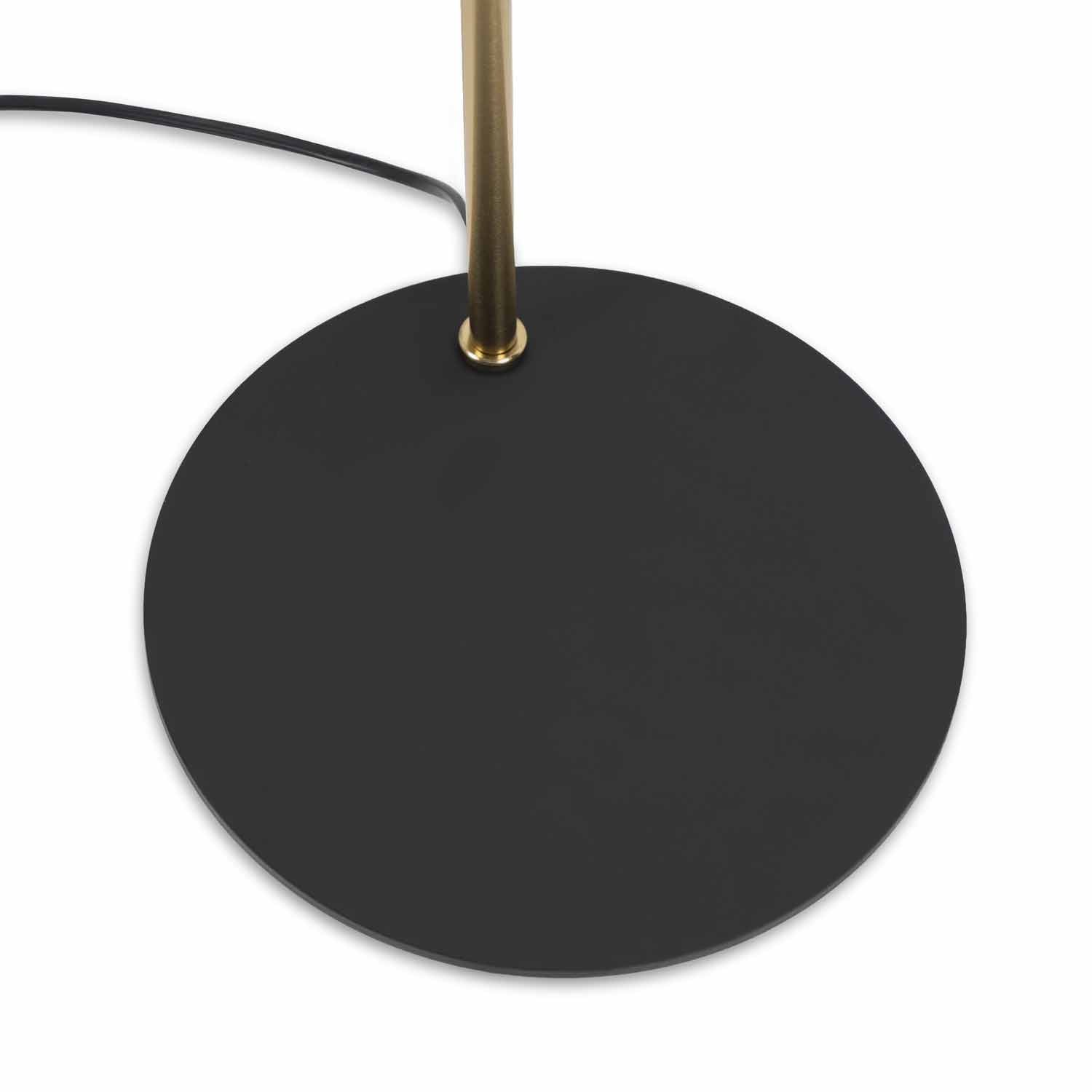 Black singer floor lamp
