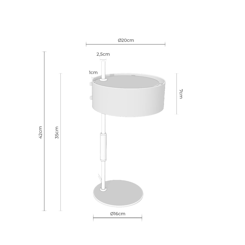 Mirabel black table lamp