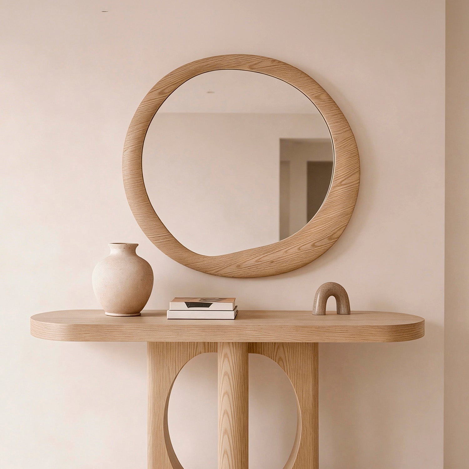 Berlin oak mirror