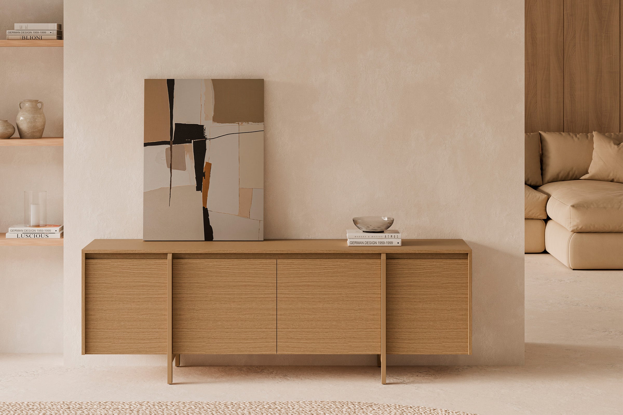 TV stand 180 doors Pacific oak