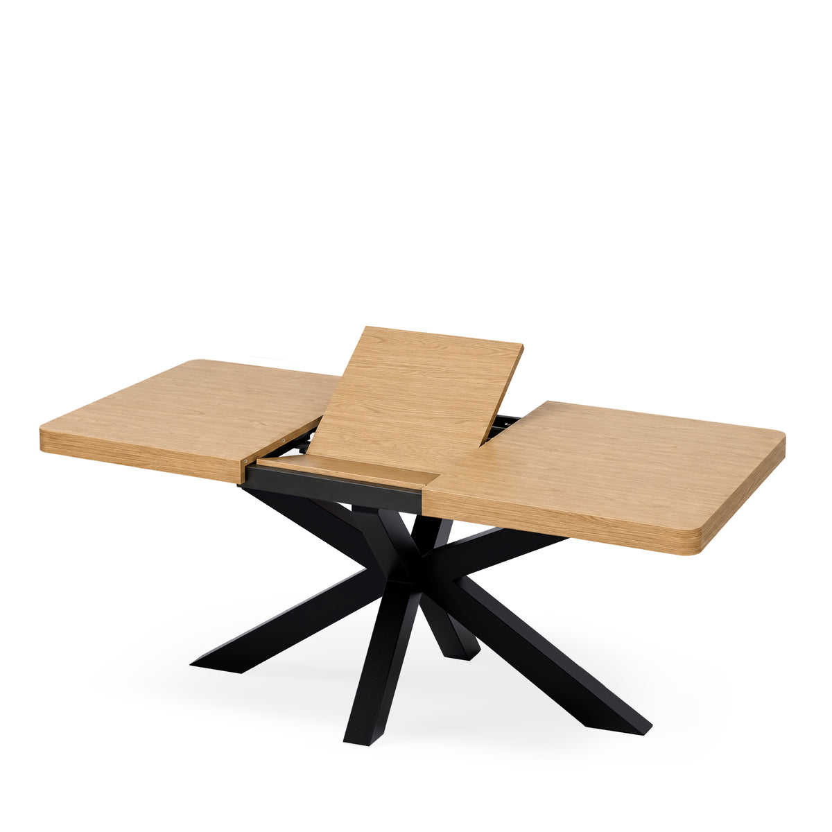 Gladys 140 rect. ext. table oak/black