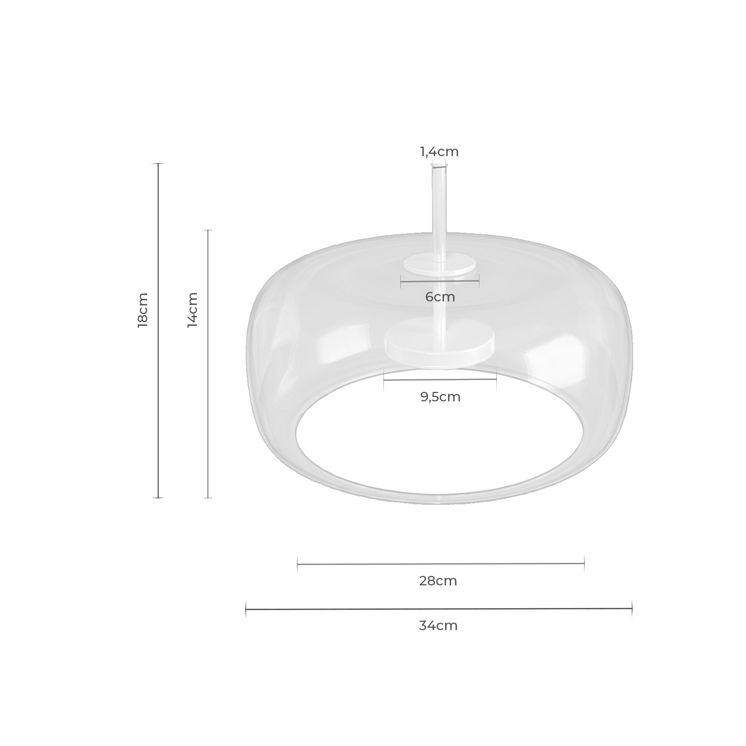 Albox brass ceiling light