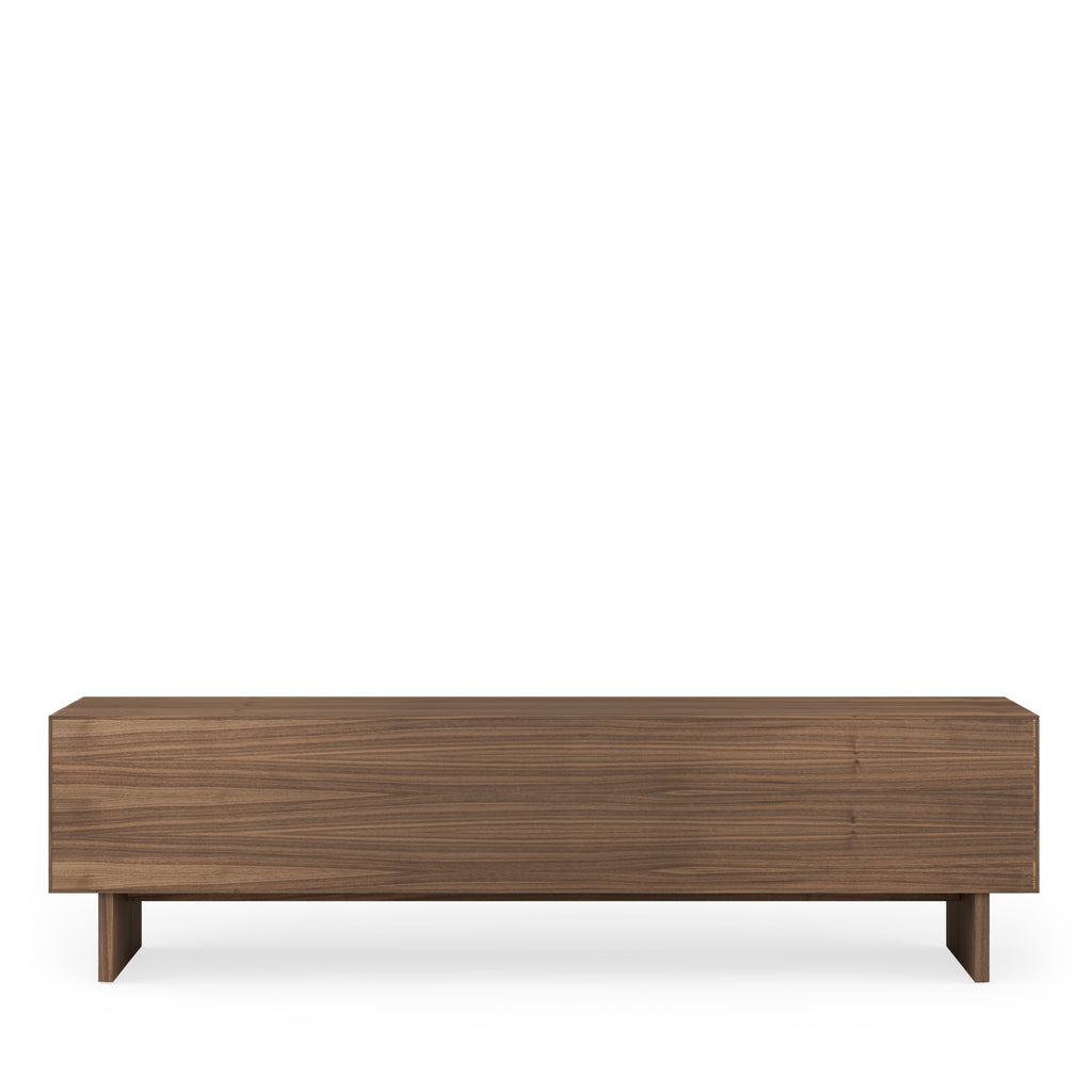 TV unit 200 doors (wood+glass)+Tulsa drawers walnut wood legs