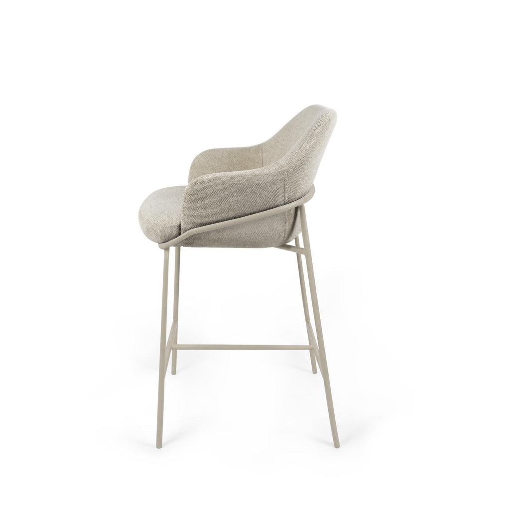 Thomas taupe stool/beige legs