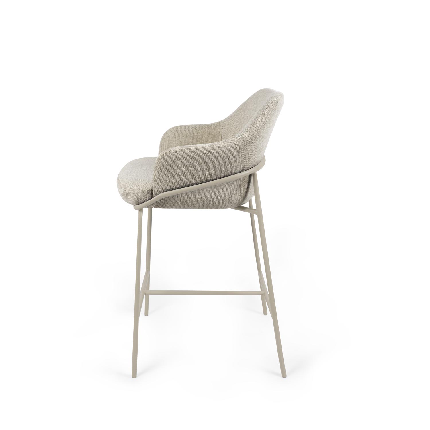 Thomas taupe stool/beige legs