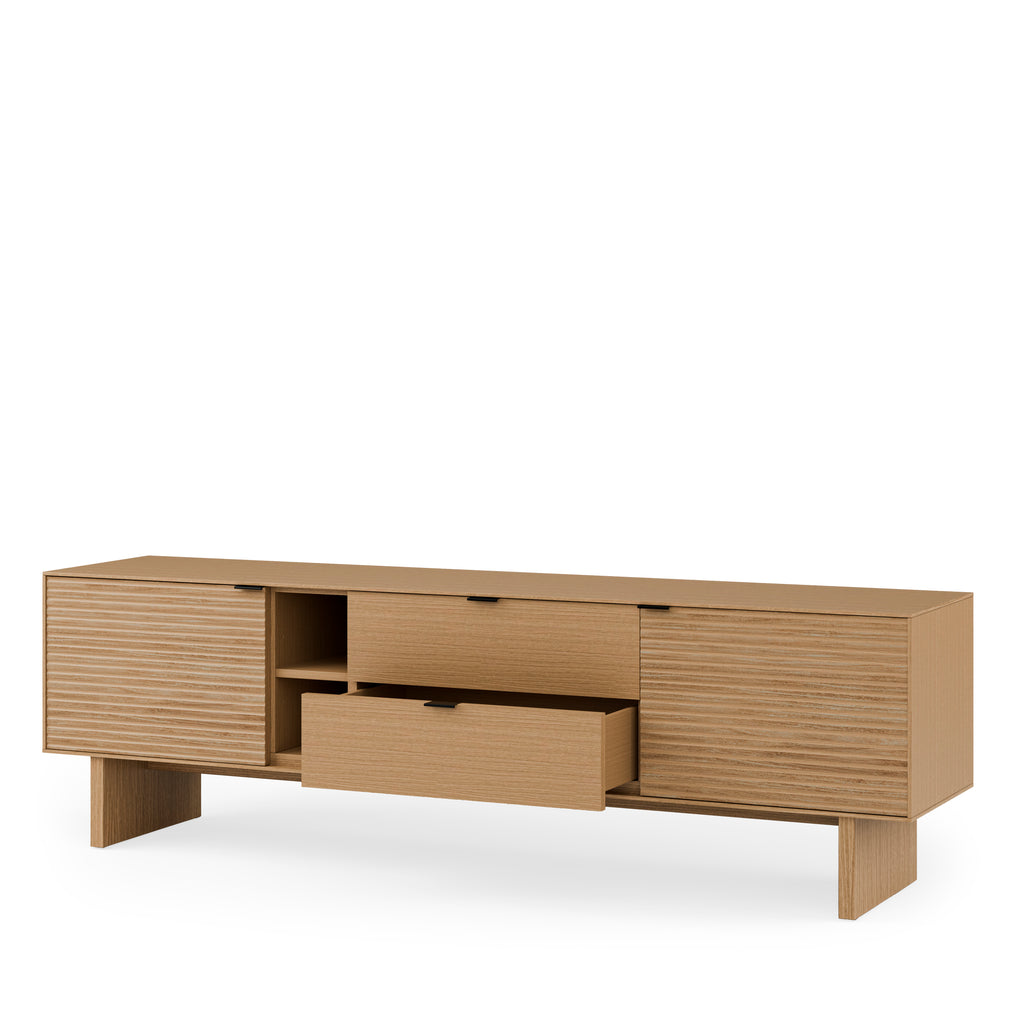 TV stand 180 Tulsa oak wood legs