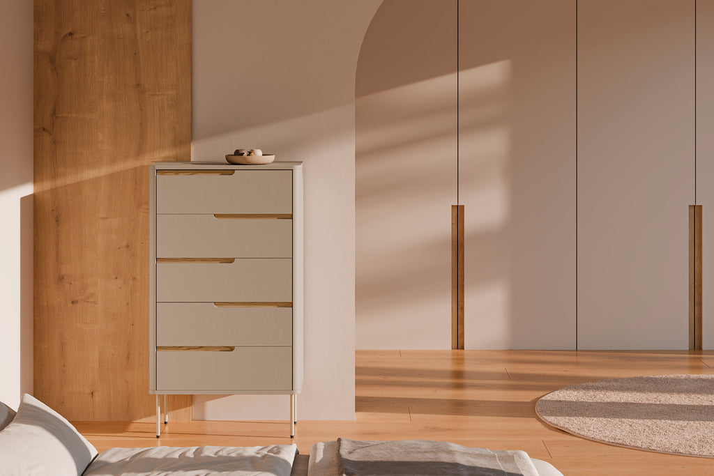 Cômoda Bergen com 5 Gavetas