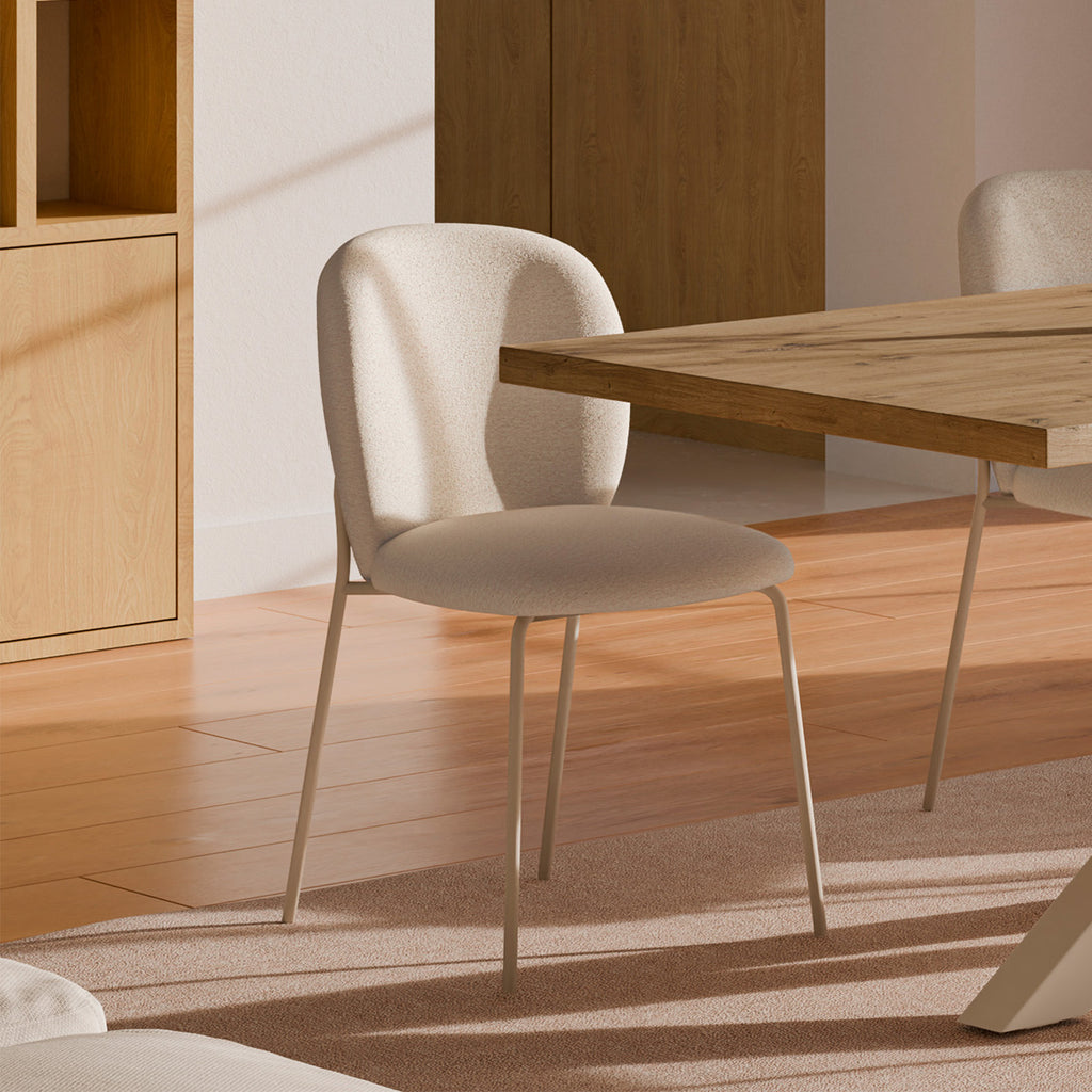 Riona chair beige/legs beige