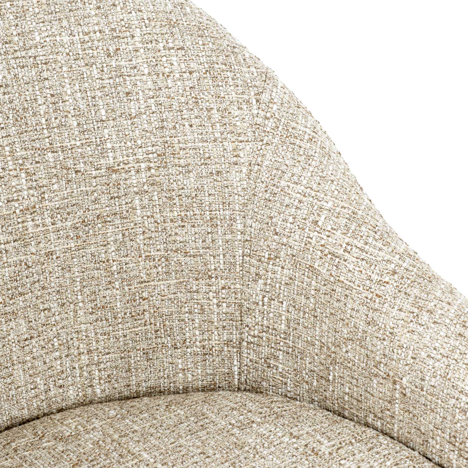 Beige Mira chair/ black legs