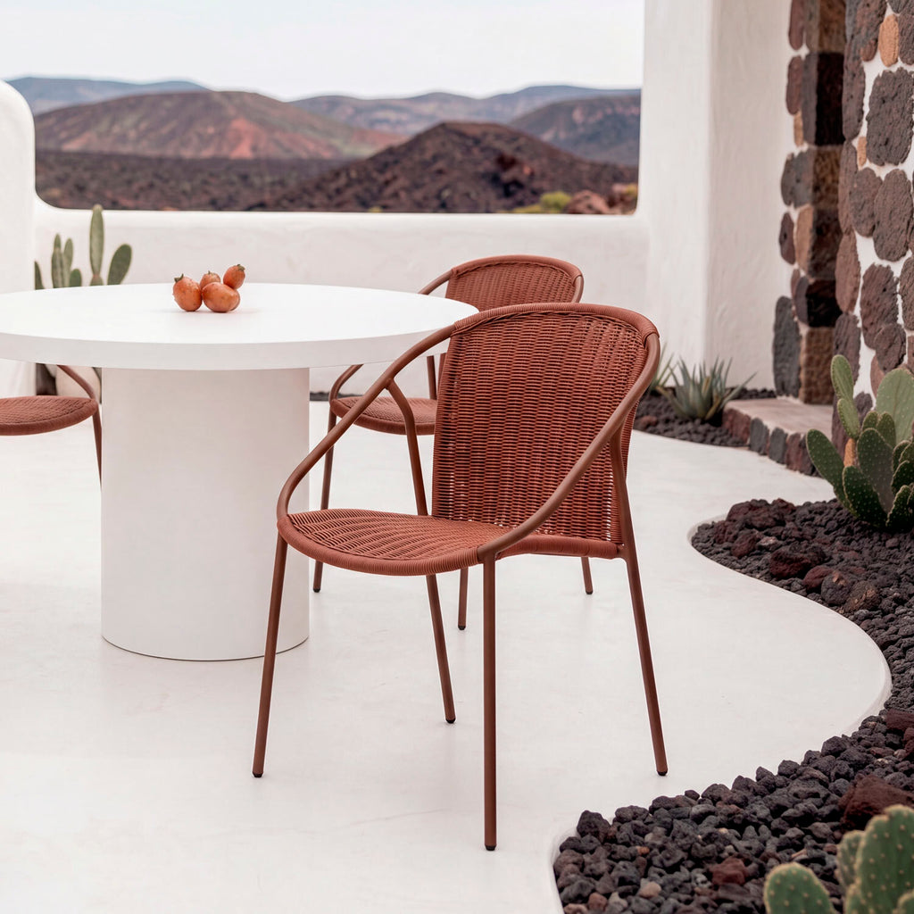 Kristen terracotta chair