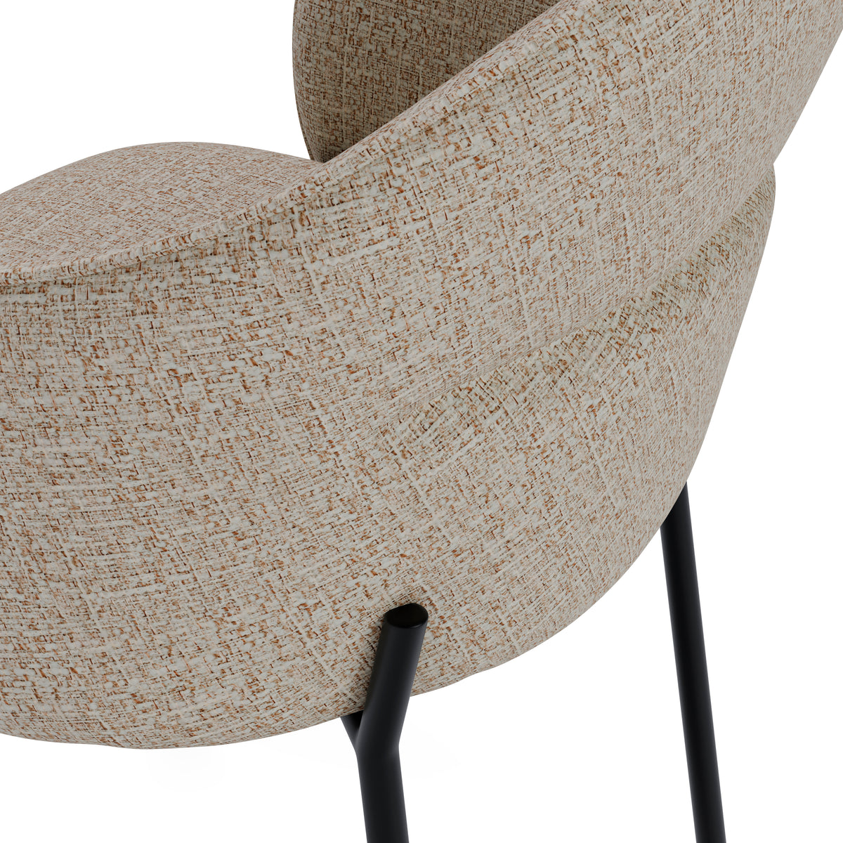 Mirabella chair beige/black legs