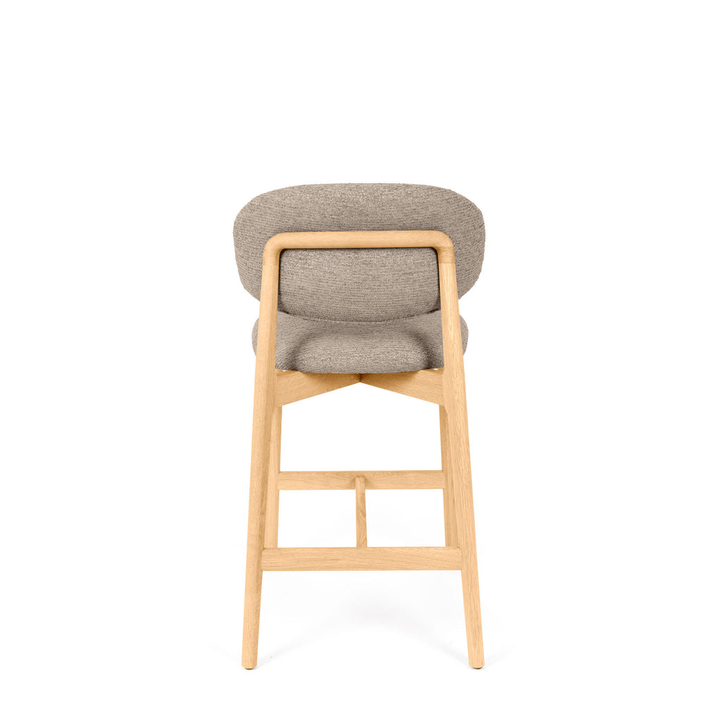 Renzo taupe stool